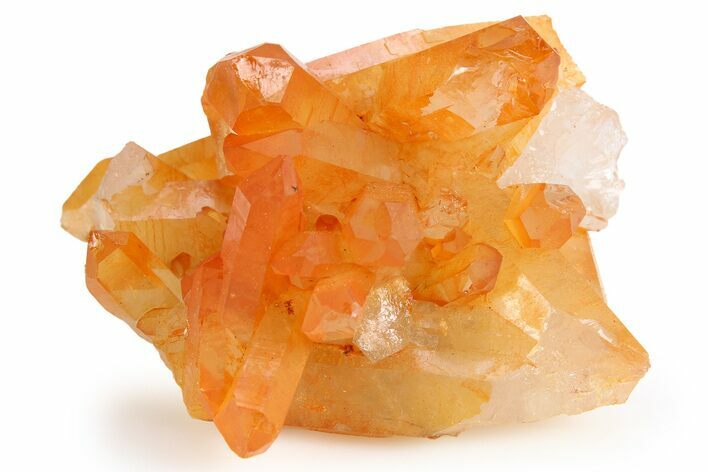 Tangerine Quartz Crystal Cluster - Brazil #257135